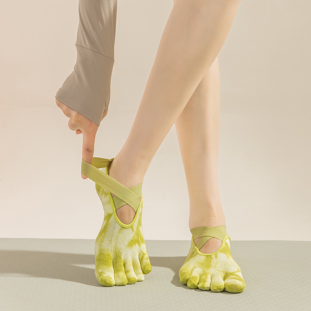 Tie-Dye Women's Five Finger Gr - Pilates Yoga Studio 评论和价格