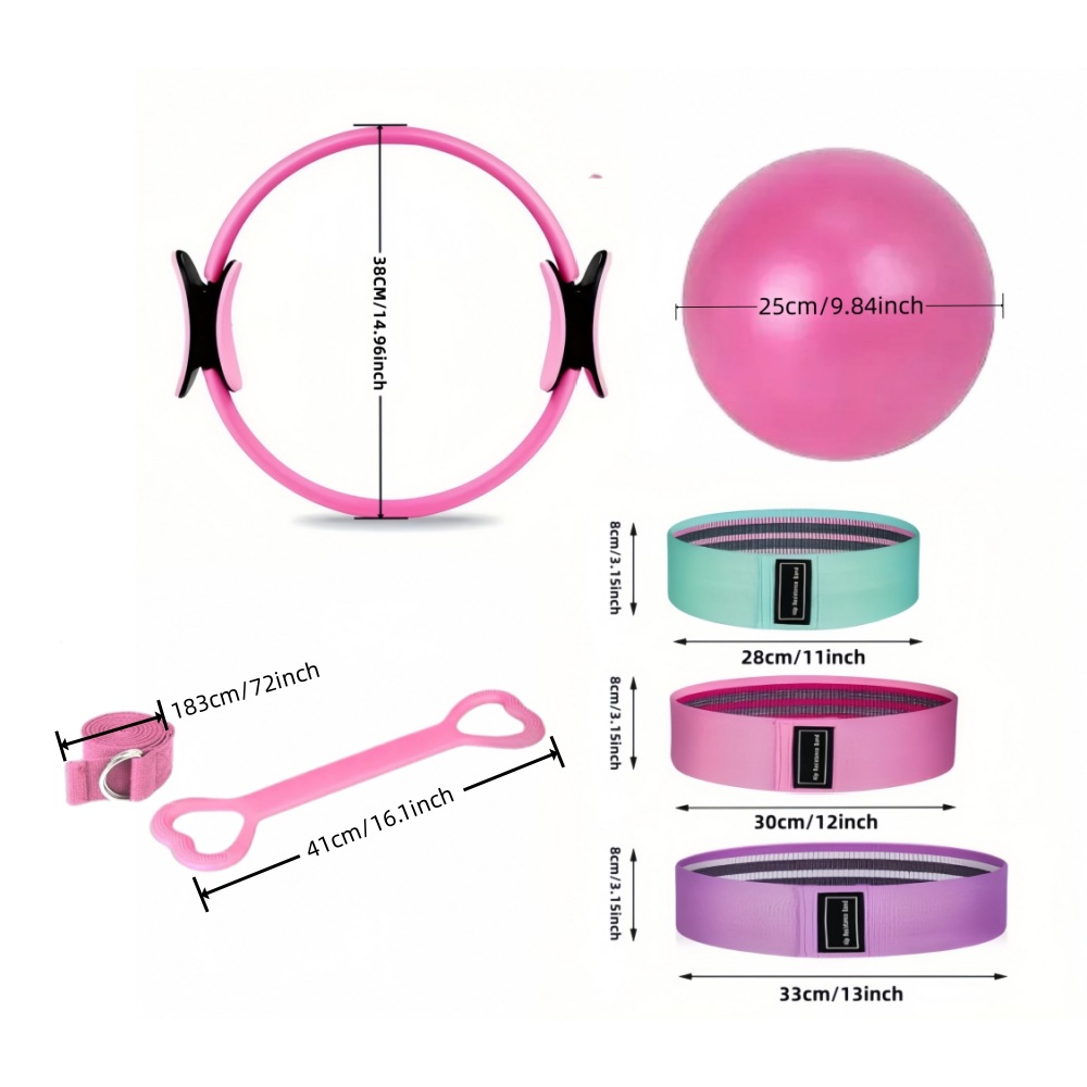 8-piece Pilates Ring Ring Set  - Pilates Yoga Ring 评论和价格
