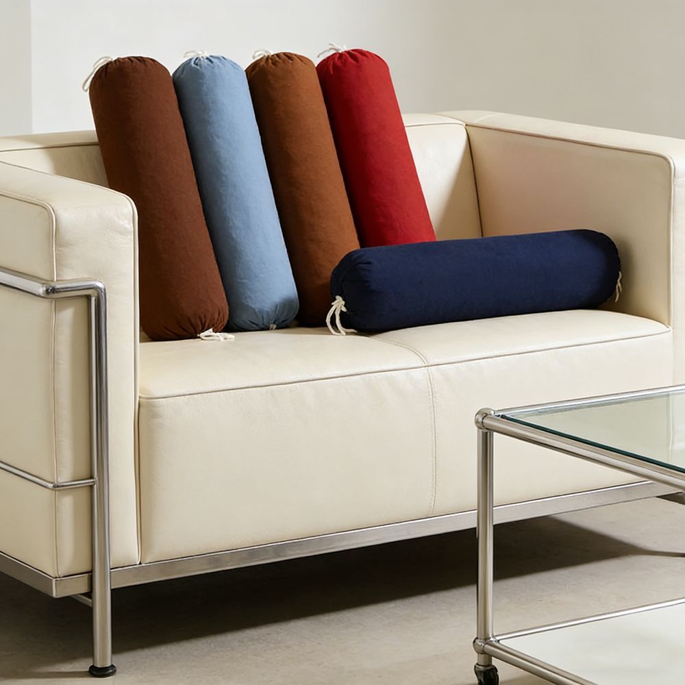 Round Solid Color Cylindrical  - Bolster Cushion Round 评论和价格