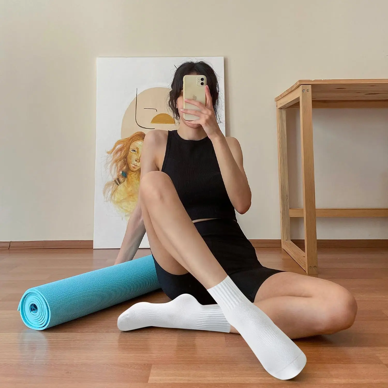 4 pairs of women's yoga socks, - Pilates Yoga Origin 评论和价格