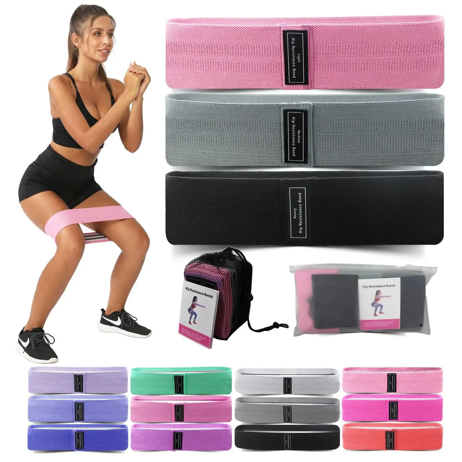 1/2/3PCS Elastic Bands Fitness - Pilates Yoga Home 评论和价格